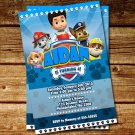 BD #051 Paw Patrol Birthday Invitation