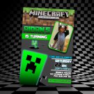 BD #037 Minecraft Birthday Invitation 3 copy