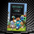 BD #004 Minecraft Birthday Invitation copy