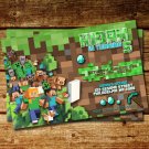 BD #062 Minecraft World Birthday Invitation copy