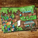 BD 062 Minecraft World Birthday Invitation copy
