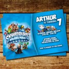 BD #087 Skylanders Inspired Birthday Invitation copy