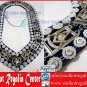 Past master Rhinestone Chain collar silver plated