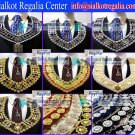 Masonic Metal Chain collar with rhinestones border