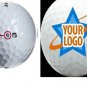 1 Dozen (Bridgestone E6 Custom LOGO) Refinished Golf Balls Text Or Image
