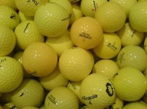 36 - 3 Dozen Assorted Yellow Used Golf Balls AAA Quality
