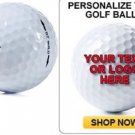 1 Dozen - 12 Titleist DT SoLo Personalized Refinished Golf Balls Text Or Image