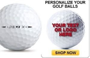 1 Dozen Nike 20XI-X Custom LOGO Refinished Golf Balls Text or Image