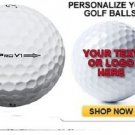 1 Dozen Titleist Prov V1 2014 Personalized Refinished Golf Balls Text Or Image