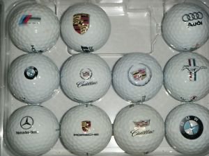 3 Dozen (Assorted Luxury Car LOGO'S ) Bridgestone Near Mint AAAA Used Golf Balls