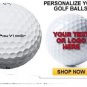 6 Dozen Titleist Prov V1 2014 Personalized Refinished Golf Balls Text Or Image