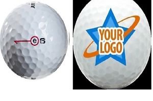 72 - 6 Dozen (Bridgestone E6 Custom LOGO) Refinished Golf Balls Text Or Image