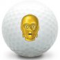 1 Dozen (C-3PO Face LOGO ) Top Flite Near Mint Used Golf Balls