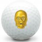1 Dozen (C-3PO Face LOGO ) Top Flite Near Mint Used Golf Balls