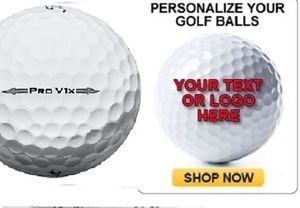 1 Dozen Titleist Prov1X 2014 Personalized Refinished Golf Balls Text Or Image
