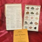 VINTAGE SCOTT"S 15 ROCKS & MINERALS DISPLAY W/ BOOKLET FOR STUDENT/COLLECTOR