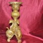 Victorian Style Gold Colored candlestick Candle Holder Resin 12" X 3 Big Candle