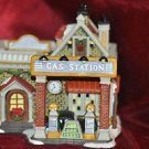 Christmas Village Carole Town Collection Crawford's Garage, Gas Station 8" Tall