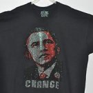 Barack Obama T Shirt Beaded Victory Campaign 4XLT, Big & Tall Black Geometric &
