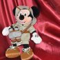 Mickey Mouse Safari Bean Bag Plush 11 1/2in Tag Walt Disney World Binoculars