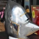 European Pigface Bascinet Helmet. 11 1/2" in height, 13" front to back.