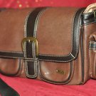 VITURI Brown DSLR Camera Bag Camcorder & Accessories, Padded, Synthetic Leather