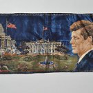 Vintage President John F Kennedy Wall Hanging Tapestry Flag & White House