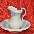 POT PITCHER & PLATE BOWL SET PORCELAIN Dishwasher Safe, Floral and Freezer Safe