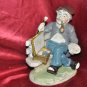 ART CERAMIC STATUE "THE ARTIST" VERY DETAILED ART WORK 8" Tall X 5" Long