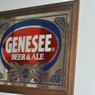 GENESEE Beer and Ale Mirror sign, Vintage 161/2'' by 221/2''