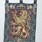 CREST Medieval LION Tapestry Wall Hanging 32" X 12"