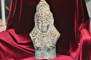 GODDESS BUST 17''TALL 8''WIDE MADE OUT OF CLAY