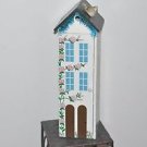 Tall Wooden Three Shelves Unique Doll / Bird House Vintage 21" X 6.5"