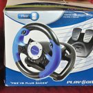 PLAY ON V8 RACING U8 PLUS RACER STEERING WHEEL PS2