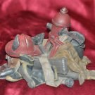 Firemans Rescue Equipment Hat Jacket Axe Hose Boots Jaws of Death  Man Cave