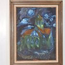Van Gogh’s Church in Auvers Reproduction by Papou 29.5" X 24" Framed Painting