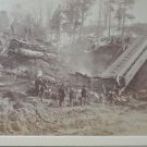 Matted Framed Photo of Train Wreck on Rutland,IT Railroad April 13,1880 Part 3