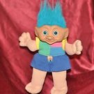 Novelty 12 inch PLUSH BLUE HAIR TROLL