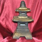 ASIAN TEMPLE oriental Clay Garden Statue 12in.