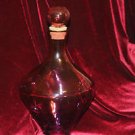 BEAUTIFUL DECANTER BLOWN GLASS BOTTLE Marroon Original and