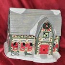 Christmas Village Rudolph and Friends Rain Deer Stables 6.5" Tall X 6.5" Wide