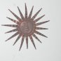 Sun Wall Hanging Art Sculpture Outdoor Home Decor Copper Patina Colored Metal 18