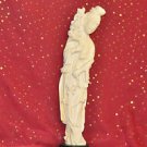 Japanese Antique Keisha Girl Figurine Asian, Beige,Mixed Materials and Patriotic