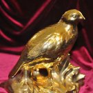 GOLDEN DOVE BIRD STATUE HOME DECOR Multi-Color and Resin