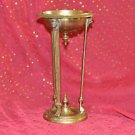 ANTIQUE CHALICE GOLD TONE METAL CANDLE HOLDER