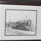 Matted Framed Photo of Steam engine and Coal Car 17.5" X 13.5"