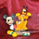 Walt Disney Mickey and Goofy Sitting on a Tree Stump Picture frame