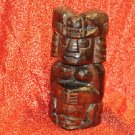 Aztec Indian Hand Carved Wooden Tribal Tiki Totem