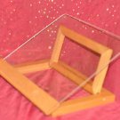COOKBOOK STAND HOLDER by GRATE & BARREL Brown and Wood