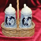 ANTIQUE PAIR OF SALT & PEPPER SHAKERS FROM GERMANY IN A BEER STEIN DESIGN!
